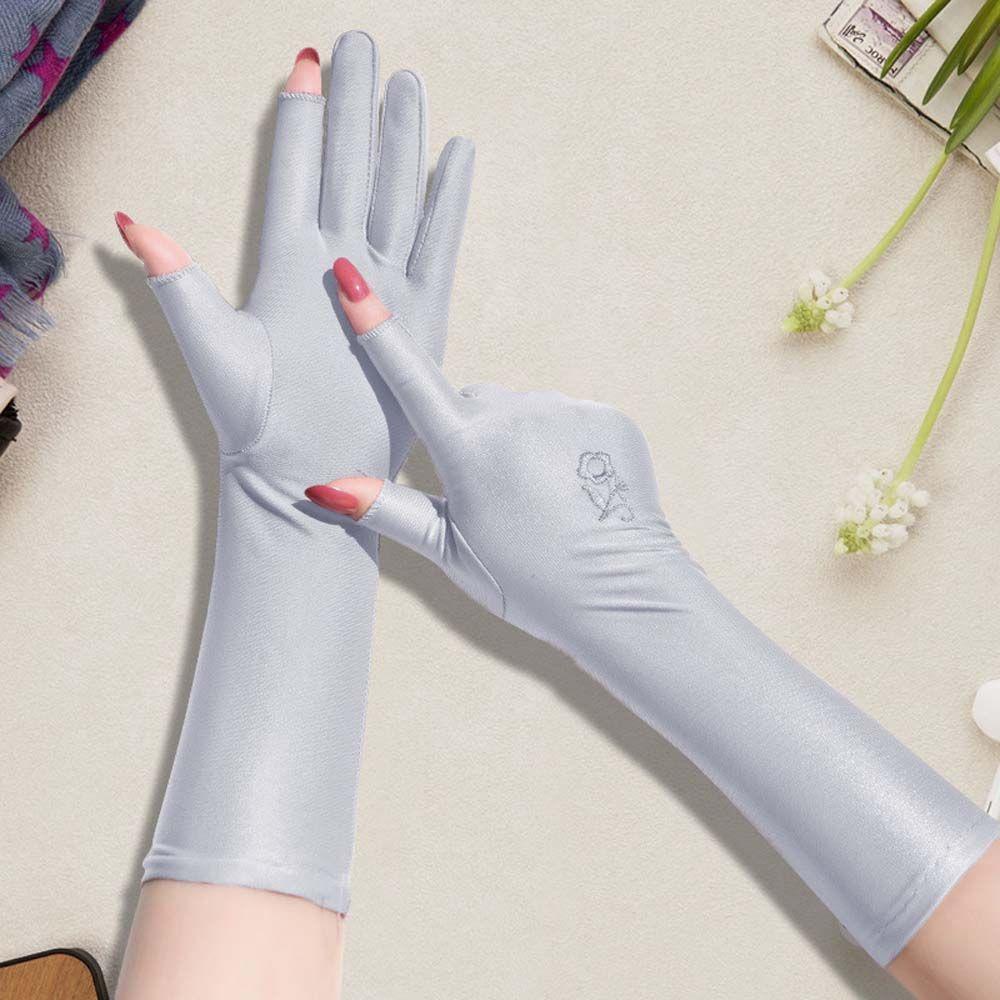 Vỏ Bọc Găng Tay Chống Nắng Mỏng Nhẹ In Họa Tiết Hoa Cho Nữ WMES15H Có Thể Chạm Màn Hình Cảm Ứng