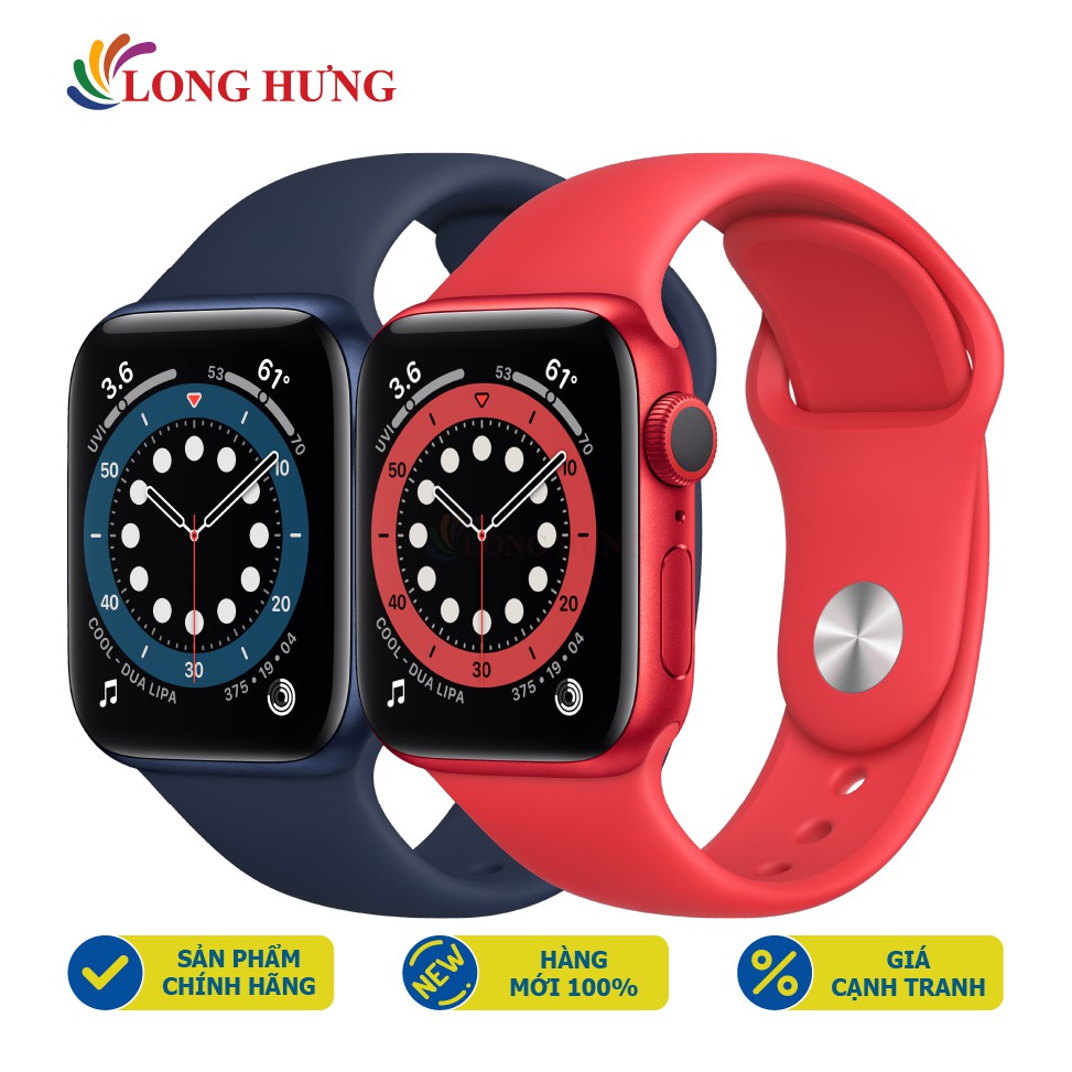 [Mã ELMS5TR giảm 5% đơn 5TR] Đồng hồ thông minh Apple Watch Series 6 GPS Aluminum Case Sport Band - Hàng nhập khẩu