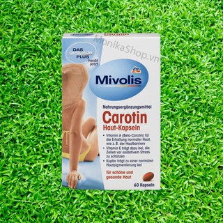 Viên uống chống nắng Mivolis Carotin 60 viên