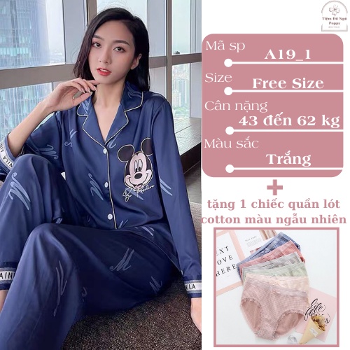 [Qùa tặng dây cột tóc] Bộ mặc nhà nữ DO MKEY lụa LATIN đẹp, pijama nữ cao cấp đồ bộ ngủ pijama nữ quần dài POPPY