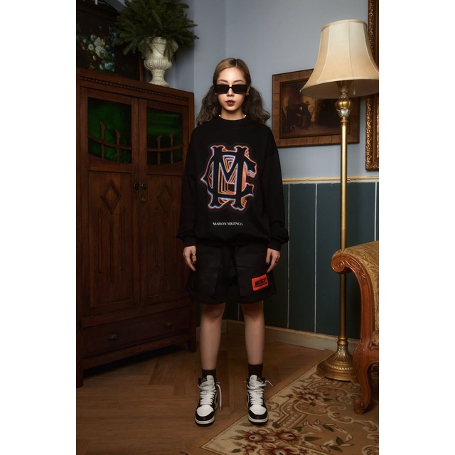 Áo Mikenco sweter dài tay 22 mẫu thu đông trend chất nỉ cotton cực chất, áo hoodie nỉ ngoại bigsize