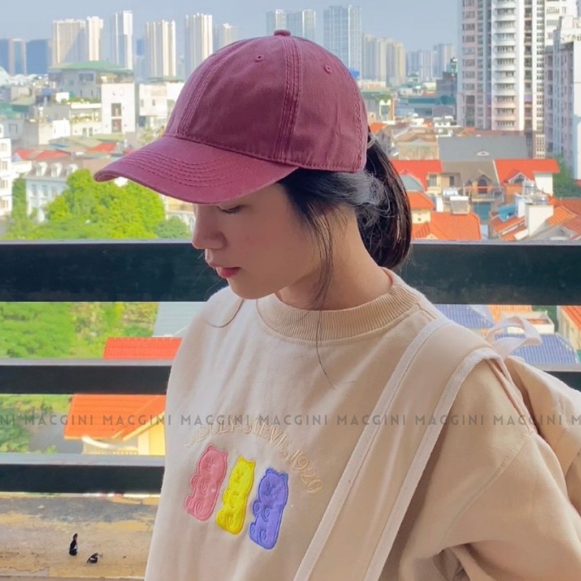 Mũ lưỡi trai nam nữ MACGINI DANBUI unisex COTTON MỀM cao cấp thấm hút mồ hôi, nhẹ thoáng khí kiểu dáng basic Hàn Quốc