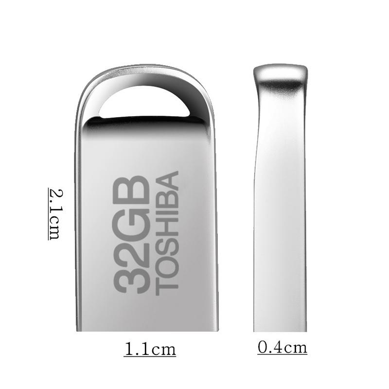 Usb 64gb/32gb/16gb/8gb/4gb Siêu Nhỏ Toshiba U22 Lưu Trữ Dữ Liệu, Chống Nước, Vỏ Kim Loại