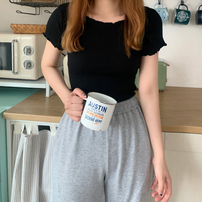 T-shirt Korean short sleeve loose top