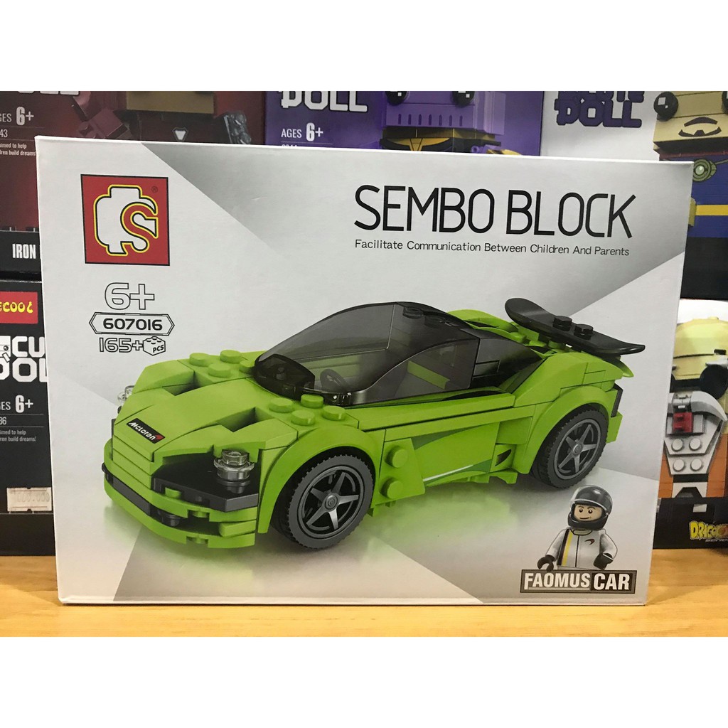 Mô hình Non lego - Speed Champions - xe ô tô Sembo 607016