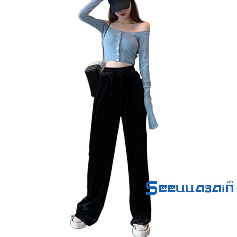 Áo croptop trễ vai tay dài phong cách thời trang quyến rũ | BigBuy360 - bigbuy360.vn