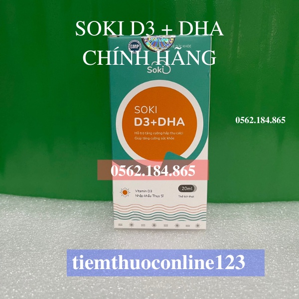 Vitamin D3 Soki D3 - Bổ sung dha , bổ sung D3