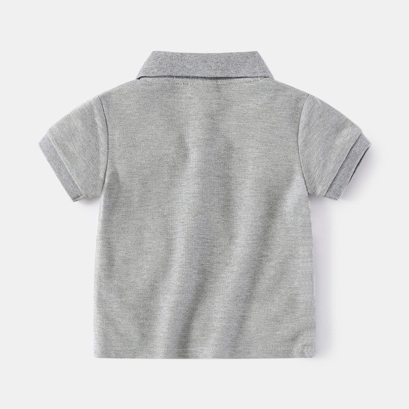 Áo thun bé trai cổ bẻ 18-45kg, áo polo bé trai kẻ sọc vải mềm mát thấm hút mồ hôi tốt hàng may kĩ.AT39