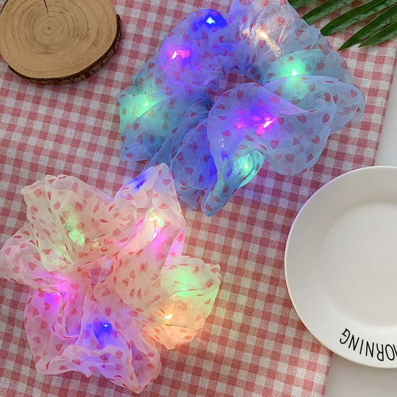 Dây Cột Tóc Có Đèn Led Phát Sáng Phong Cách Hàn Quốc 2020