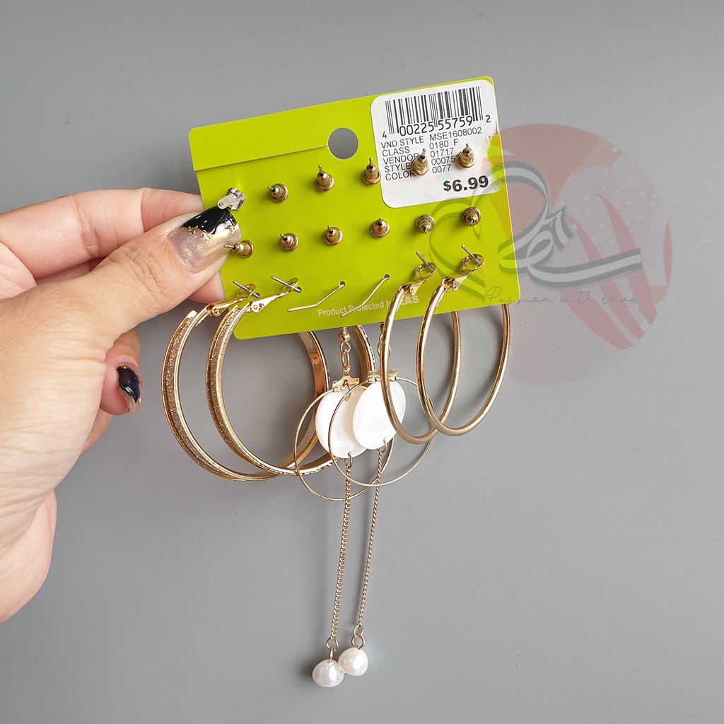 Bộ sưu tập bông tai và set bông tai Ru 21 xuất khẩu Anh số 1