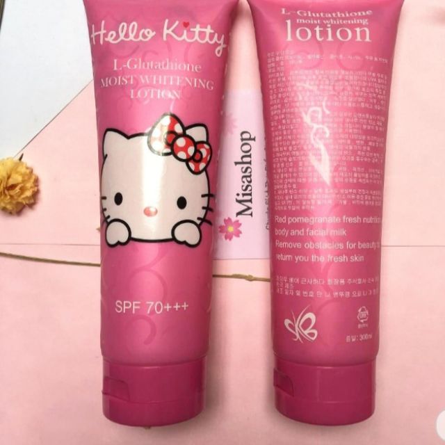 Kem dưỡng trắng body Hello Kitty dâu