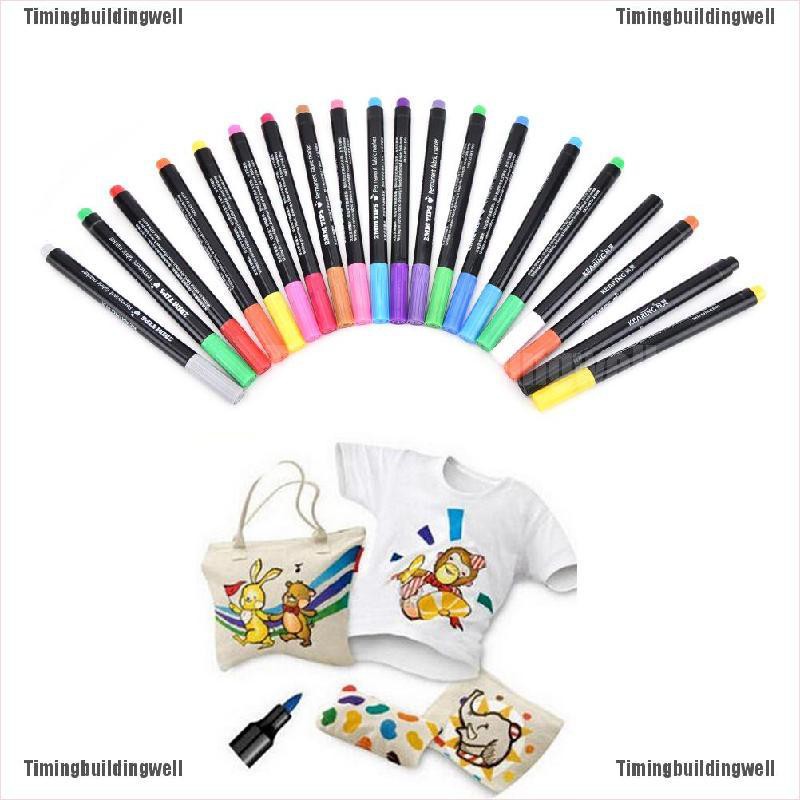 Bút vẽ trang trí 20 màu dành cho áo thun/ giày
