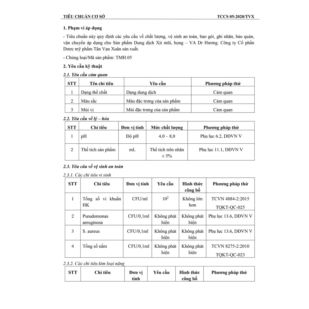 Xoang Nhỏ Mũi Họng VA Dr Hương Thanh Mộc Hương 18ml Thông Xoang Thoáng Mũi