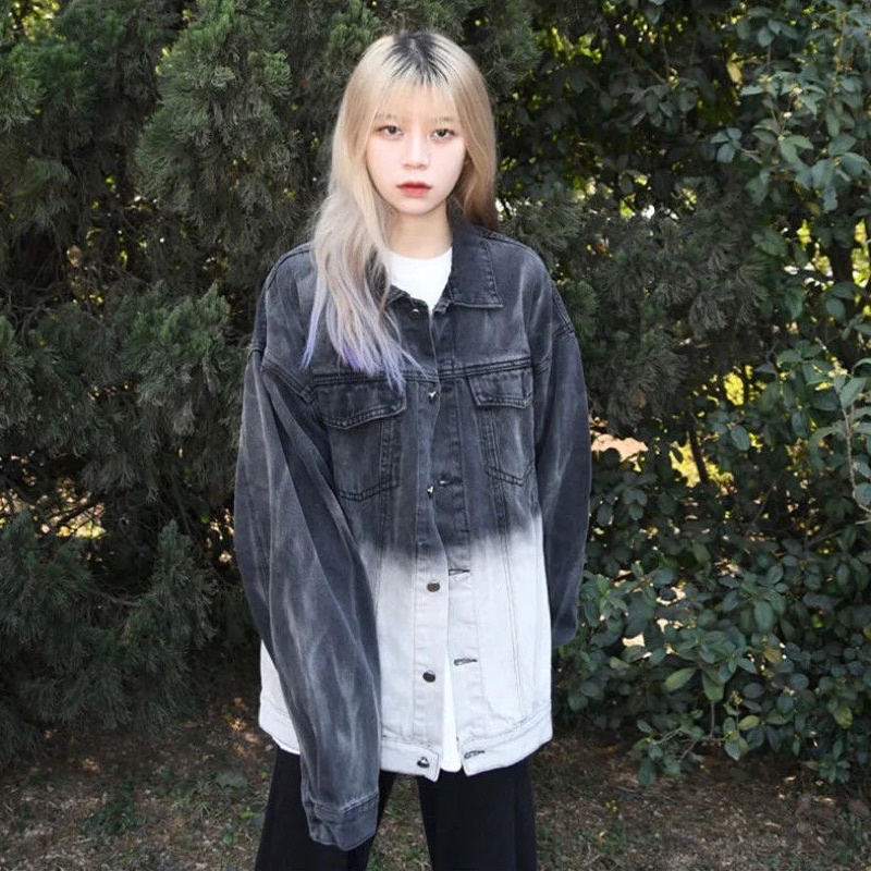 Áo khoác bò | áo khoác Jeans hai màu cho nữ