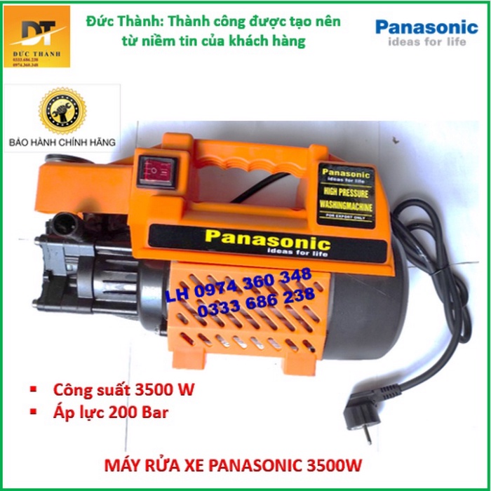 Siêu hot Máy rửa xe PANASONIC 3500W màu cam. Bảo hành chính hãng.