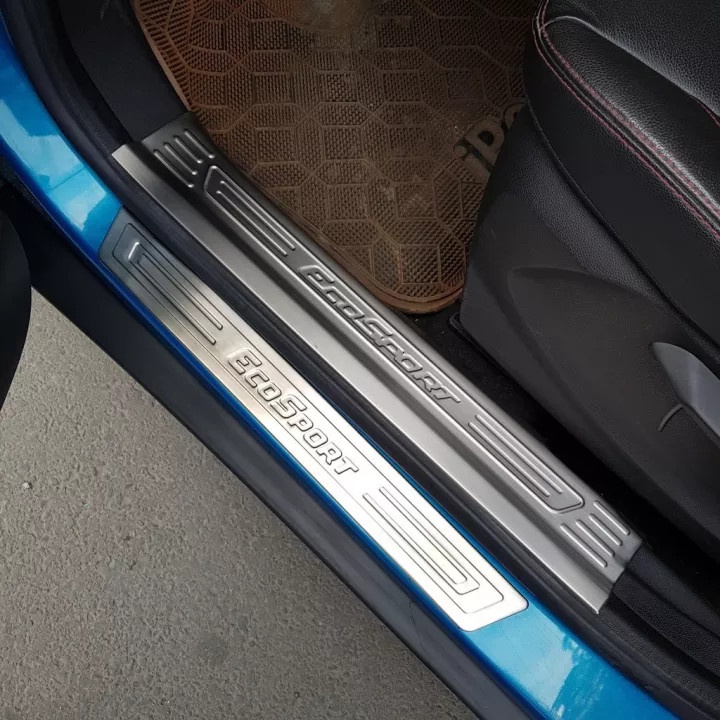 Ốp bậc cửa, nẹp bước chân xe ECOSPORT 2014 đến 2021 chất liệu Inox cao cấp