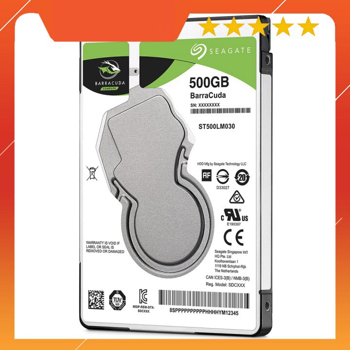 XẢ KHO - BÁN VỐN XẢ KHO -  Ổ CỨNG HDD LAPTOP SEAGATE BARRACUDA 500Gb CHÍNH HÃNG VIỄN SƠN BTC01 KJGHFUROT9578