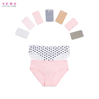 Combo 10 quần lót nữ cotton Modern Brief có họa tiết VERA 8398