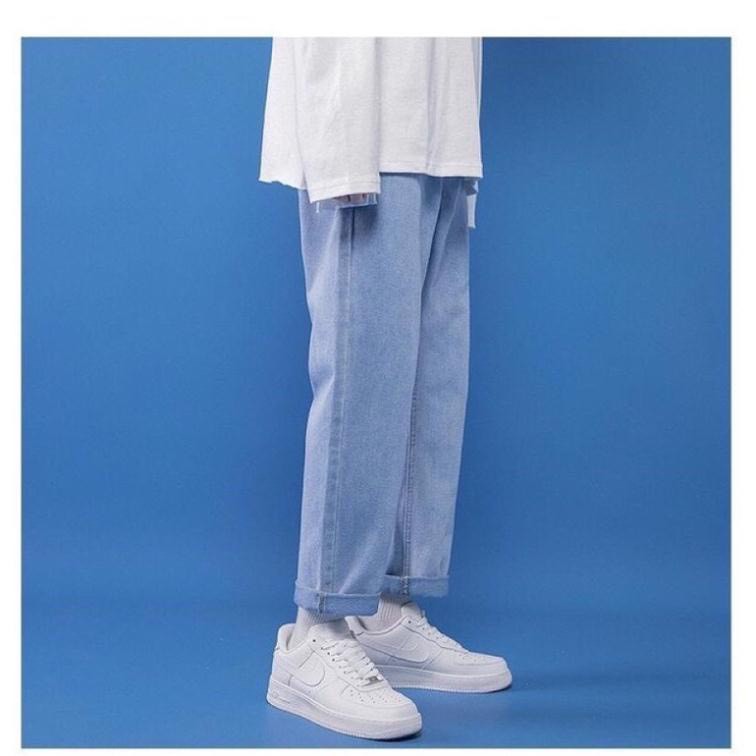 Quần jean bò baggy nam dáng Unisex hàng Quảng Châu phong cách Hàn Quốc PD FASHION | BigBuy360 - bigbuy360.vn