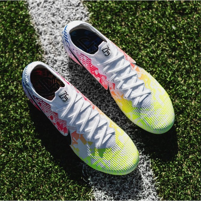 Giày Đá Bóng Nike Mercurial Vapor XIII Academy Neymar TF – White/ Black/ Racer Blue