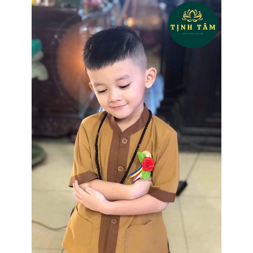 Đồ Lam Cho Bé , Bộ Đi Chùa Cho Bé Chất Vải Mềm Mịn Thấm Mồ Hôi Cực Tốt Rất Mát Và Thoải Mái