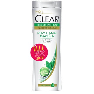 Dầu Gội Clear Mát Lạnh Bạc Hà (370g)