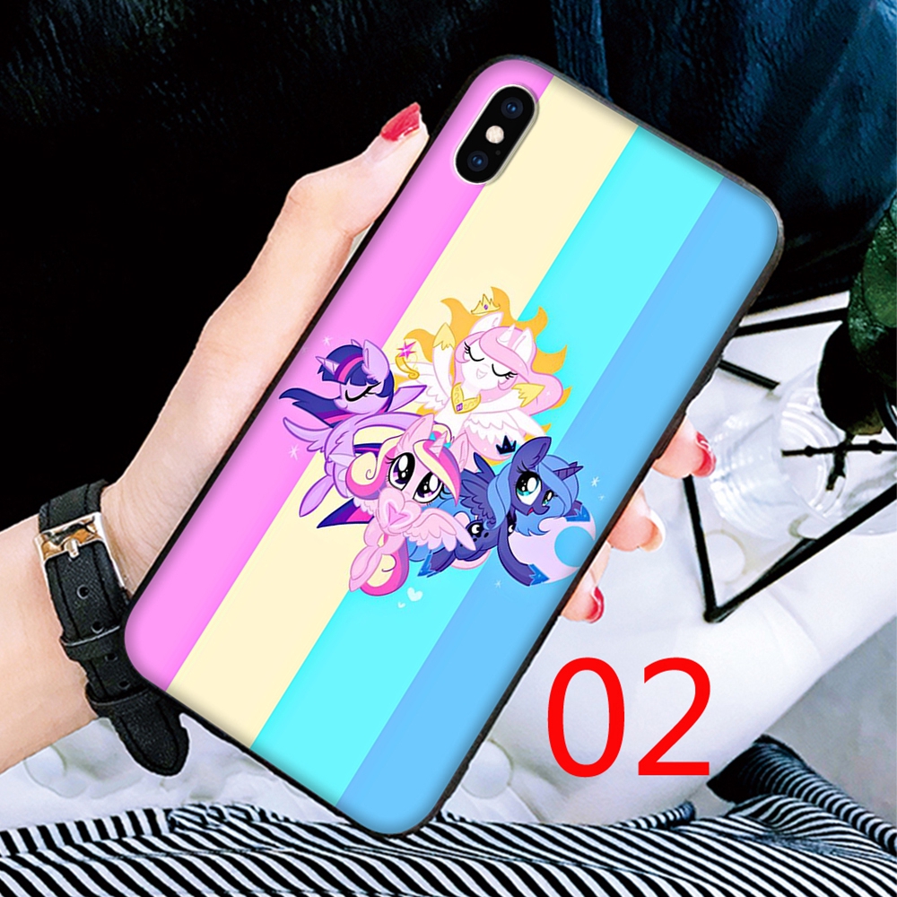 Silicone Ốp Điện Thoại Silicon Hình My Little Pony Cầu Vồng Cho Iphone 12 11 Mini X Xs Xr Pro Max