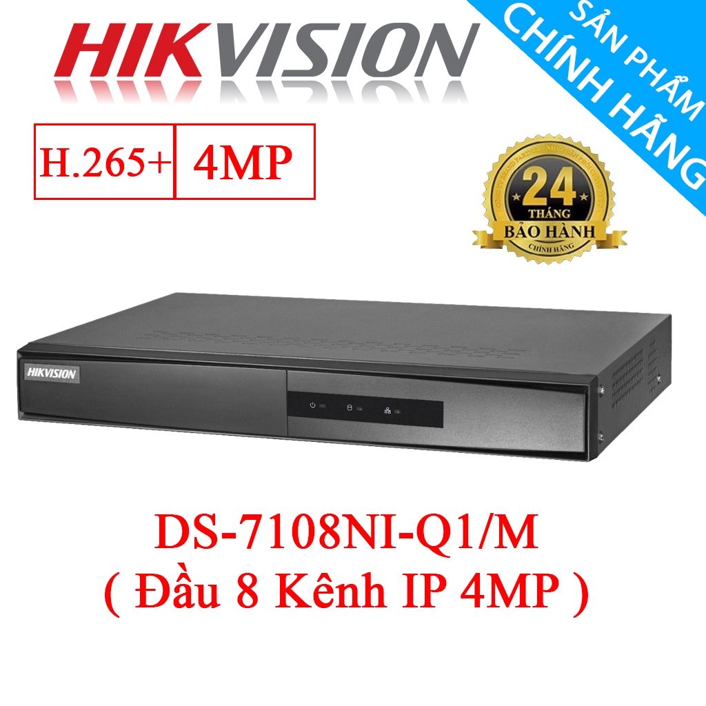 Đầu ghi IP HIKVISION 8 Kênh (4MP) DS-7108NI-Q1/M - Hàng Chính Hãng