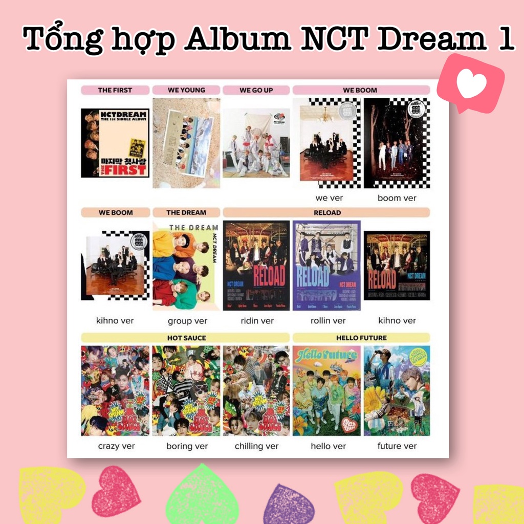 Tổng hợp NCT DREAM có sẵn Cửa Hàng Kpop