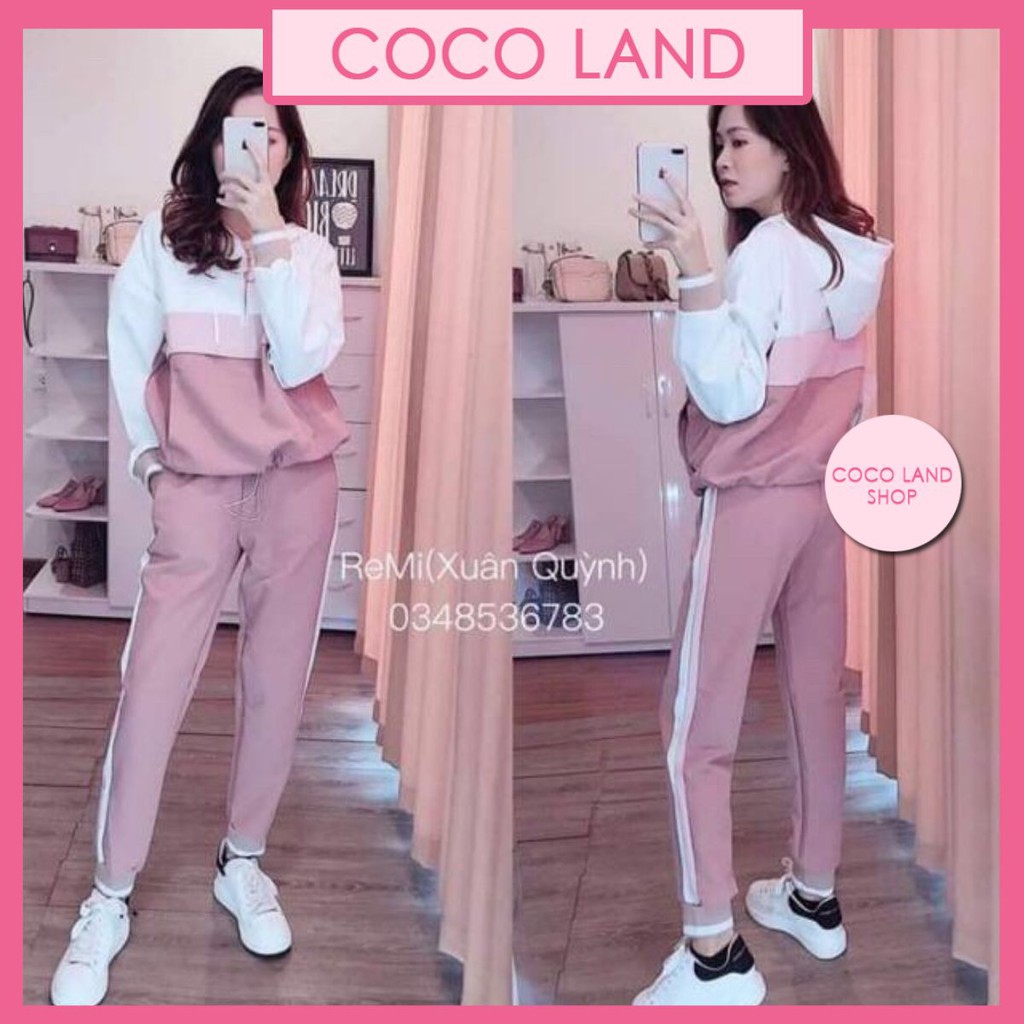 Bộ thể thao mũ bo gấu hot hit mới coco land