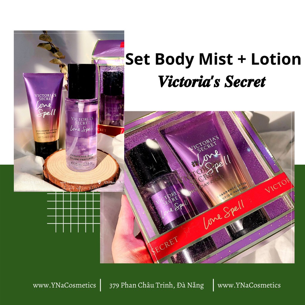 set Body Mist + Lotion Victoria Secret  đầy nữ tính