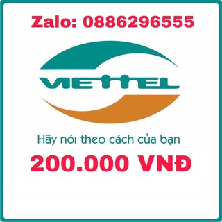 Thẻ cào Viettel 200.000đ Chiết Khấu Cao