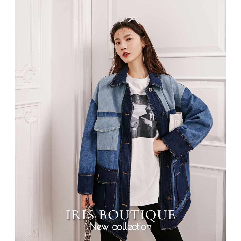 Iris Boutique Blue combo Áo blazer nắp túi Thailand | BigBuy360 - bigbuy360.vn