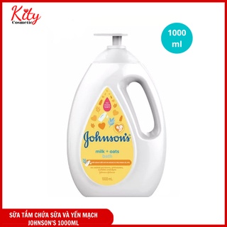 Sữa tắm chứa sữa và yến mạch Johnson's Milk + Oats Bath 1000ml