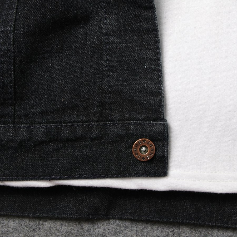 Áo khoác jean nam full đen DD264 Shop BB Jeans Panda