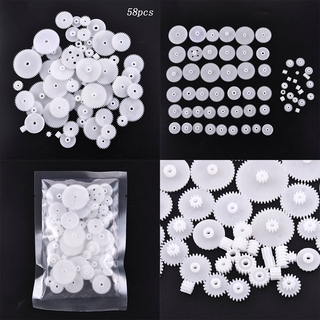 Set 58 bánh răng nhựa cho xe đồ chơi