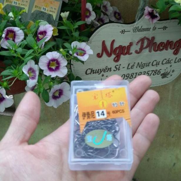 Lưỡi câu đơn tháp vàng hàng đúng như hình