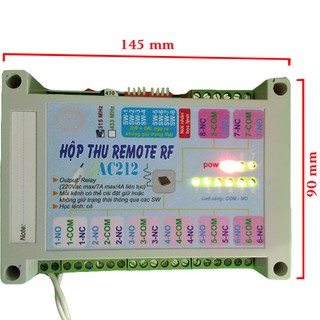 Mạch điều khiển từ xa 8 kênh RF 220VAC