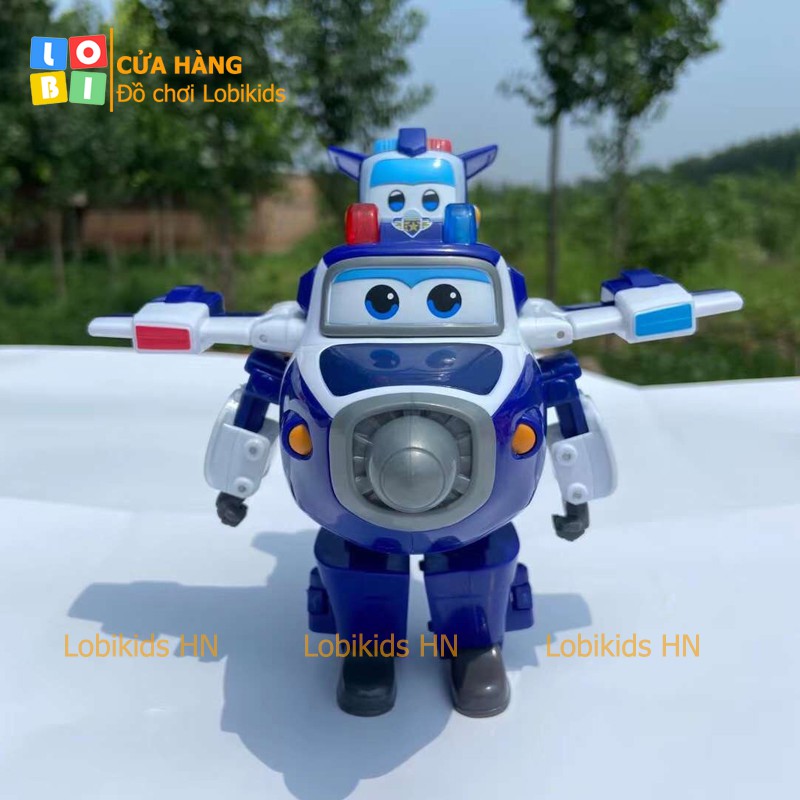 Đồ chơi đội bay siêu đẳng superwings, thú cưng siêu cấp, Cảnh sát Paul biến hình robot - Lobikids