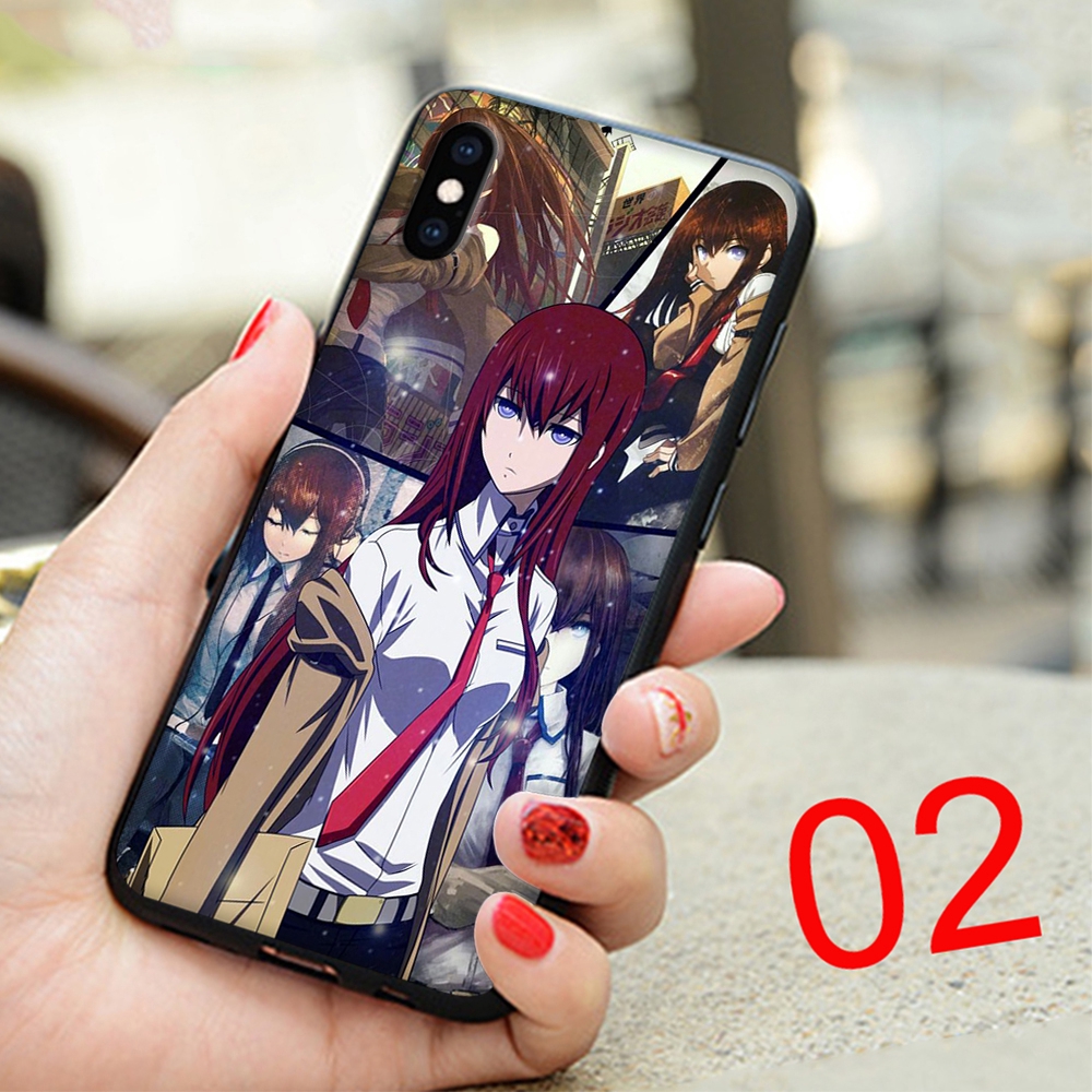 Ốp Điện Thoại Silicon Mềm Hình Anime Steins Gate Cho Iphone 11 Pro Xs Max Xr X 7 8 6 6s Plus No96