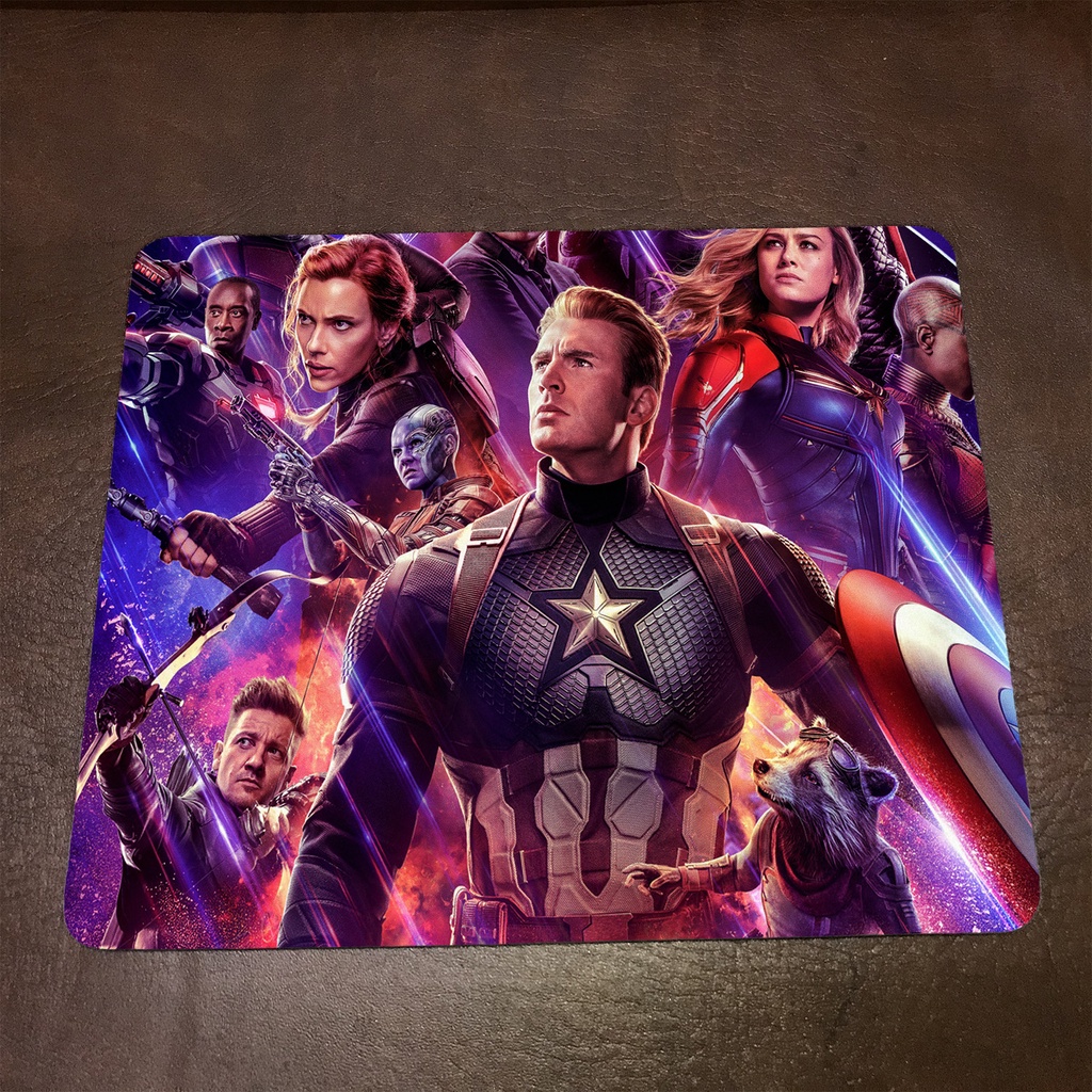 Lót chuột máy tính Marvel TONG HOP - Mẫu 3 Mousepad cao su êm ái, nhận in theo yêu cầu