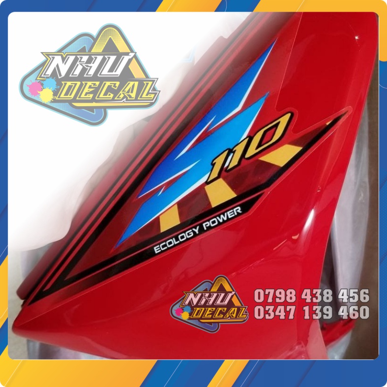 Tem rời kiểu Thái wave S 110 Xe đỏ / Xanh / Bạc