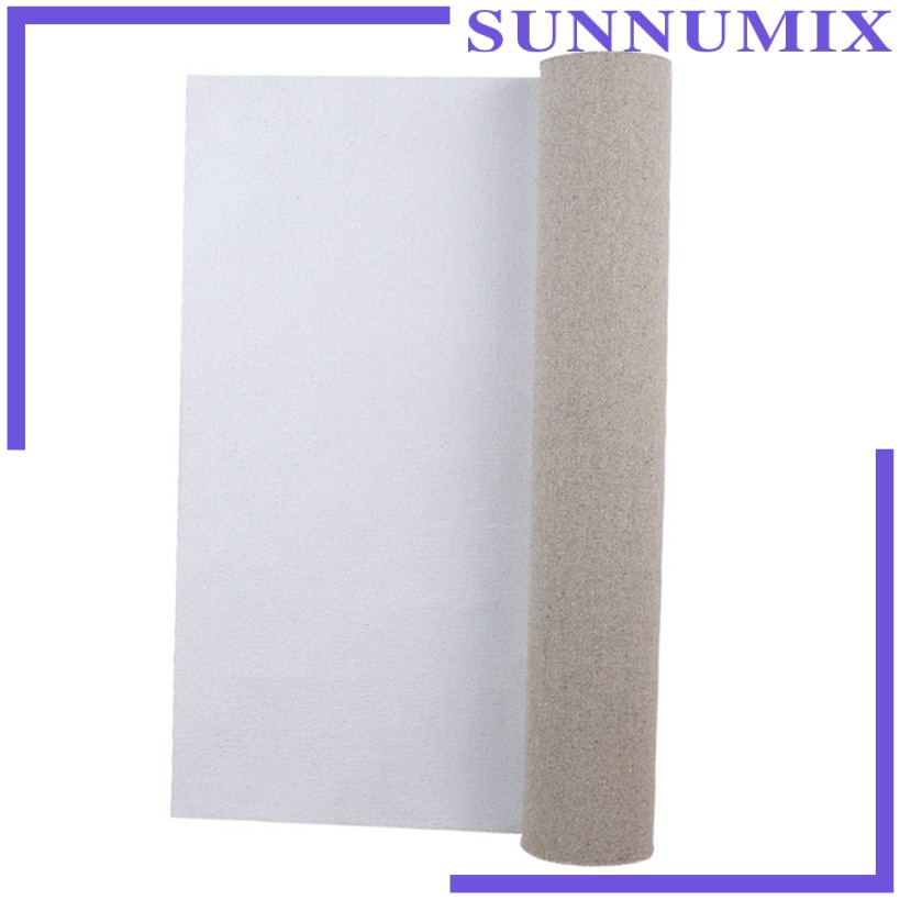 [Sunnimix] Cuộn Vải Canvas Vẽ Tranh Sơn Dầu Acrylic Màu Nước Co Giãn
