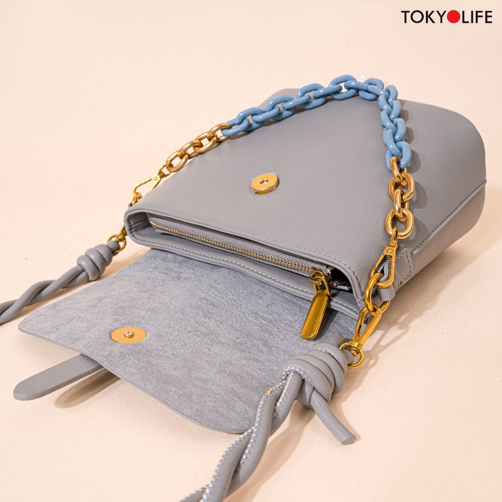 Túi xách nữ đẹp đeo chéo nữ thời trang công sở cao cấp da PU TOKYOLIFE E9BAG305I
