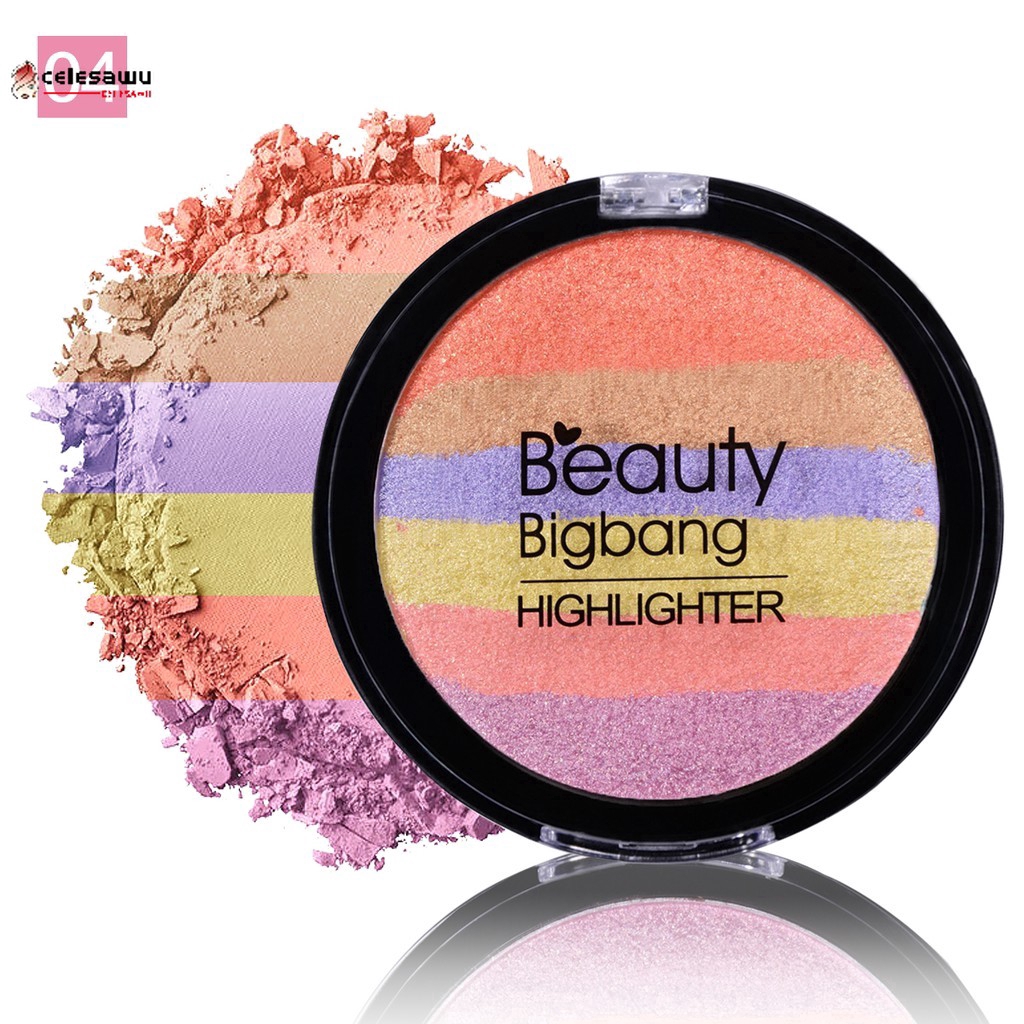 (Hàng Mới Về) Bảng Phấn Bắt Sáng Beautybigbang Màu Cầu Vồng Đẹp Mắt Jp3 | BigBuy360 - bigbuy360.vn