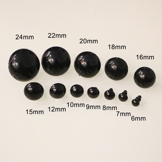 [Túi 5 cặp kèm chốt] Mắt chốt Thú Bông, mắt đen, mắt màu