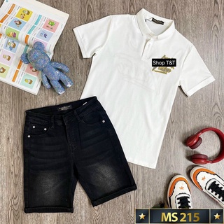 Quần short jean nam trơn co giãn cao cấp Quần short nam thời trang Menshopps Ms215