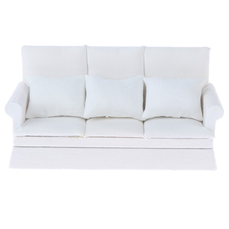 Ghế Sofa Kèm 3 Gối Mini Trang Trí Nhà Búp Bê