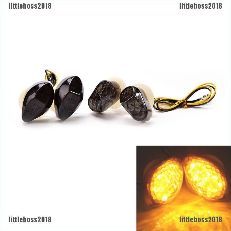 [LIB] 1 Pair Motorcycle Smoke Flush Mount 15LED Turn Signal Light Blinker For Yamaha [OL]