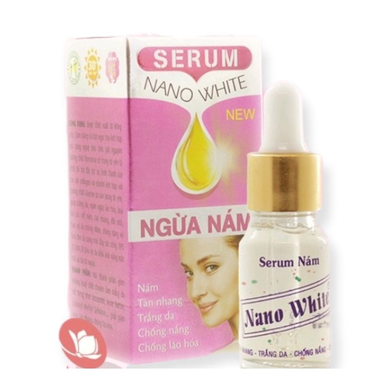 Serum Nano White Dưỡng Trắng Da Ngăn Ngừa Nám Mụn 10ml 20ml